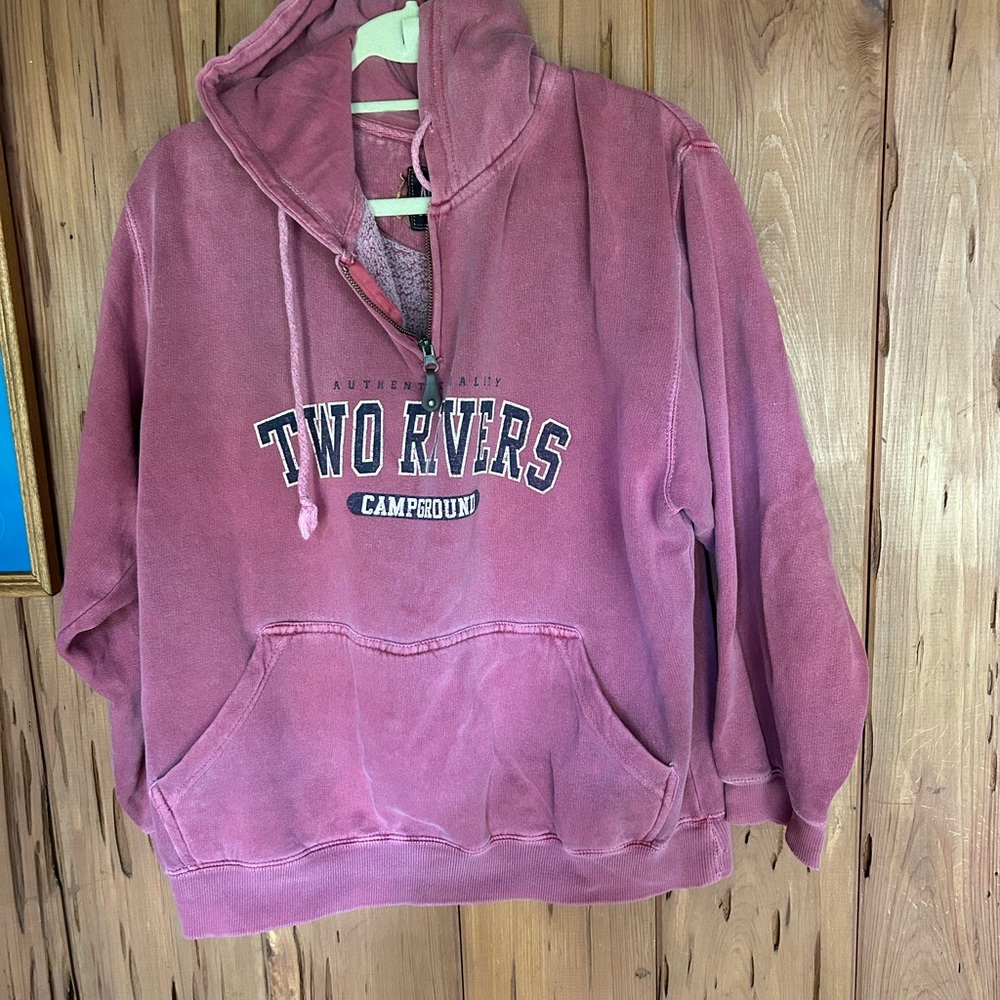 Pink Two Rivers Campground Hoodie